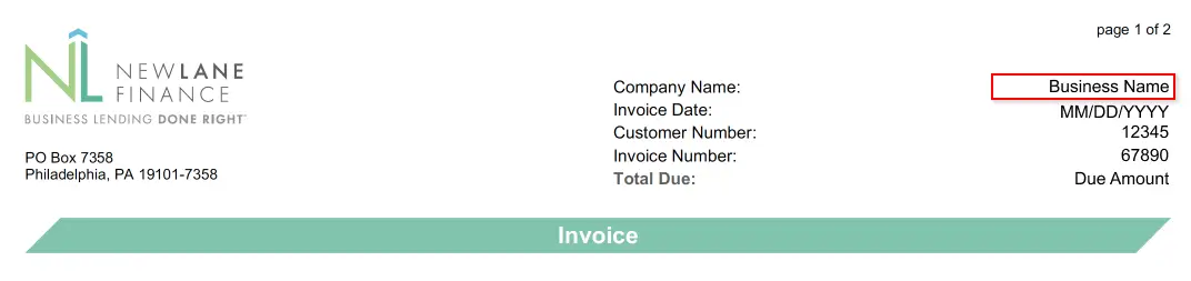 Invoice Example 1